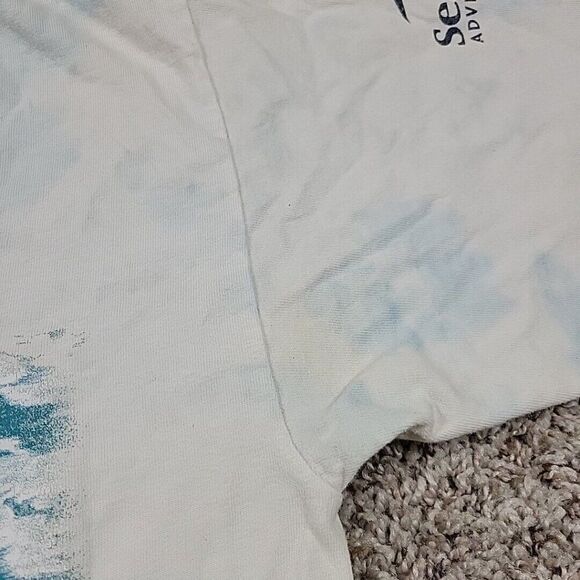 Vintage Sea World T-Shirt Adult Small Dolphins Fish Print Graphic Discovery Cove - Picture 4 of 11